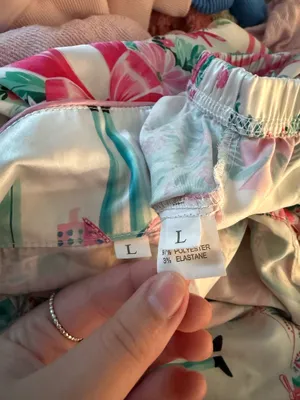 Satin Christmas Pajamas shorts set thumbnail 5