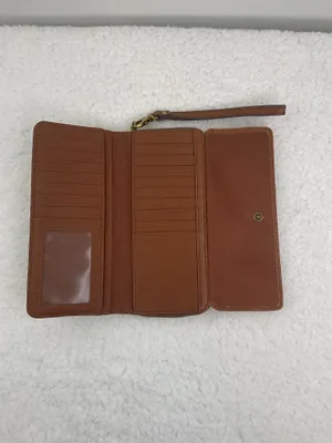 Fossil Brown Leather Wristlet Wallet thumbnail 2