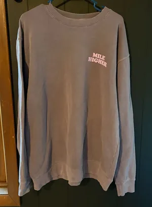 Mile higher podcast crewneck Purple Size XXL thumbnail 1
