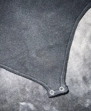 Abercrombie Crossback Knit Bodysuit in Black thumbnail 7