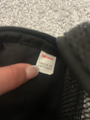 Supreme SS20 small shoulder crossbody black mesh bag thumbnail 7