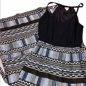J Crew factory size 00 navy blue boho maxi dress thumbnail 2