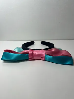 Tokyo Disney Resort TDR Ariel The Little Mermaid Satin Bow Headband Ears thumbnail 5