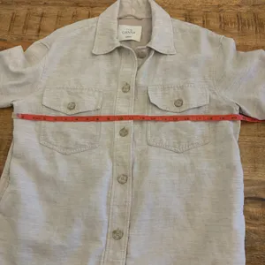 Aritzia Wilfred The Ganna Shirt Jacket S Linen Tencel Shacket Utility Minimalist thumbnail 10