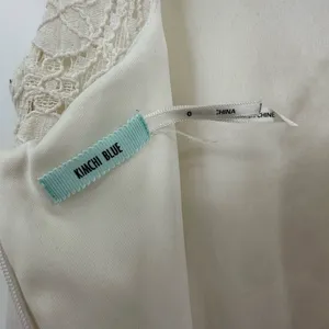 Kimchi Blue size 0‎ white mini dress crochet overlay lined peekaboo back thumbnail 6