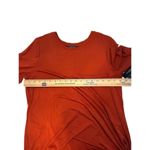 NWT Liverpool‎ Terracotta Long Sleeve Side Slit Top Size L thumbnail 4