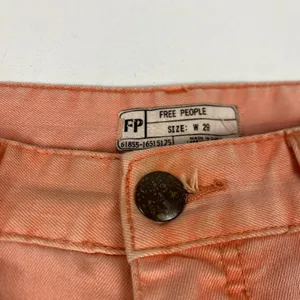 Free People Jeans Womens 29 Pink Ankle Zip Skinny Stretch Denim Casual‎ thumbnail 7
