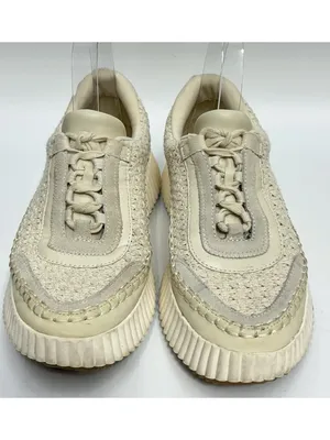 Dolce Vita Dolen Platform Sneakers Womens Size 9.5 Ivory Low Top Lace-Up Casual thumbnail 2