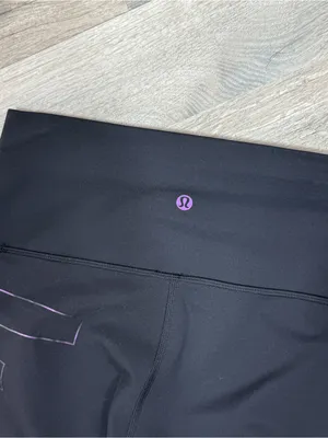 Lululemon Wunder‎ Train High Rise Leggings Black Iridescent 6 LW5FS1S thumbnail 6