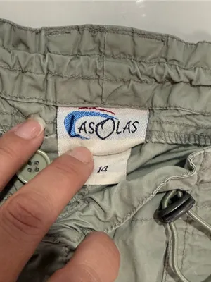 Las Olas Utility Women's Cargo Pants Sage Green Y2K Gorpcore Aesthetic Size 14 thumbnail 7