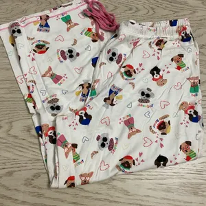 Cuddl Duds Cream Pajama Sets with Playful Design thumbnail 9