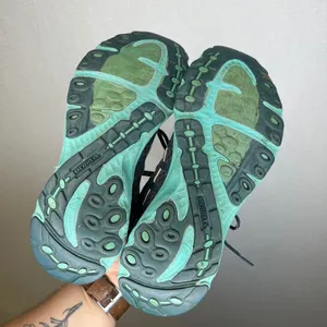 Merrell Womens Trail Running Shoes Brown Teal Mesh Low Top Sneakers thumbnail 5