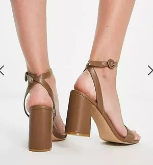 ASOS Raid Wink block heel sandals thumbnail 2