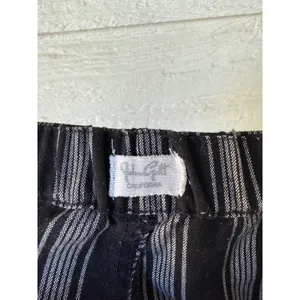 John Galt Black & White‎ Striped Pants Casual Cropped Trousers Size XS/Small thumbnail 4