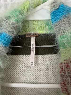 Free People Fair Weather Cardigan Mint Haze Combo XS thumbnail 7