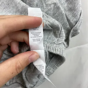 Aerie Offline women's light gray cropped elastic hem Crewcut loose top cotton XS thumbnail 4
