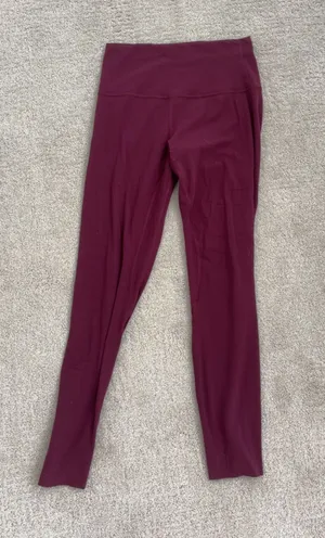 maroon lululemon leggings  thumbnail 1