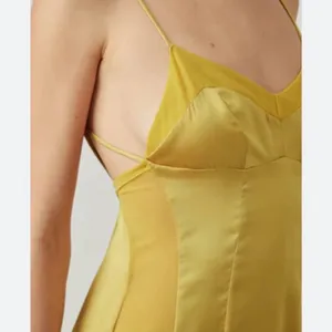 💛FREE PEOPLE City Cool Midi Slip Dress, Boho Chic Yellow Gold Boho Chic SMALL thumbnail 10