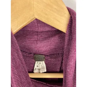 Free People Split Back Turtleneck in Plum Size XS thumbnail 5