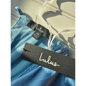 NWT Lulus Bold Aesthetic Blue Sequin Lace-Up Bodycon Mini Dress Party Glam Sz XS thumbnail 6