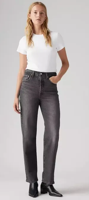 Levi’s Ribcage Straight Ankle Jeans thumbnail 1