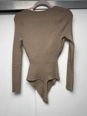 Abercrombie Tan Wrap Bodysuit thumbnail 2