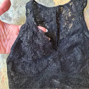 Soma Bralette Lace Racerback Women’s Size Medium Black Intimates Chic thumbnail 2
