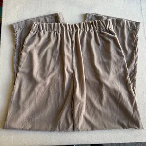 GAP Tan Velour Wide-Leg Pants thumbnail 5