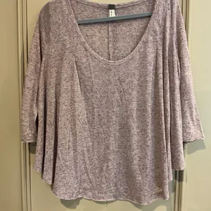 WE THE FREE People Heather Maroon Pink Swing Top Oversized 3/4 Sleeve Sz Small S thumbnail 2