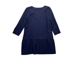 Hatch size 1 4/6 the Heidi Navy dress maternity postpartum mini ruffle v neck thumbnail 13
