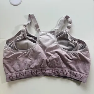 Kindred Bravely Nursing Maternity‎ Seamless Wireless Sports Bra Size 1X Pink thumbnail 5
