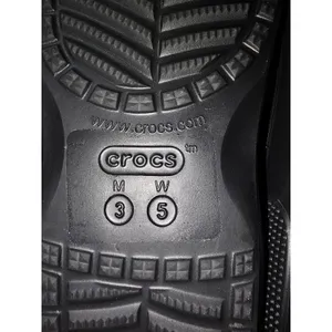Crocs‎ Black Thong Sandals Womens 5 Mens 3 thumbnail 6