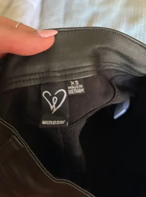 Windsor Black Leather Leggings / Pants thumbnail 5