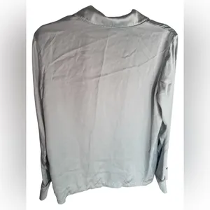 SKIMS Silver Women's Hotel Shine Pajama Top thumbnail 5