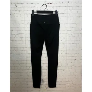 prAna Women Charcoal Heather High Rise Athletic Leggings‎ with Pockets Small thumbnail 3