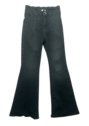 Free People We the Free Flare Jeans Black Size 30 thumbnail 1
