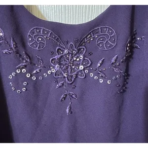 Studio 1 Sleeveless Purple Formal Gown Lined‎ Women's Size 16 Sequins and Beads thumbnail 5
