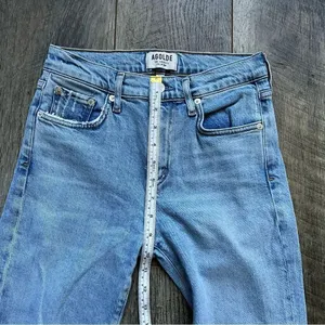 Agolde Vintage Wash Toni Jeans 24 High Rise Light Blue Designer Denim thumbnail 14