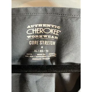 Cherokee Workwear Scrubs Top Woman XL Grey Core Stretch Shirt Blouse thumbnail 2