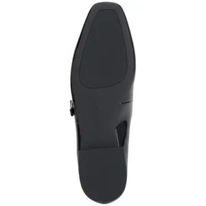 NWT On 34th Womens Saadet Rhinestone-Buckle Mary Jane Flats Black Patent 7M thumbnail 5