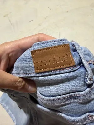 Judy blue Light Blue Braided-Waist Denim Shorts small thumbnail 9