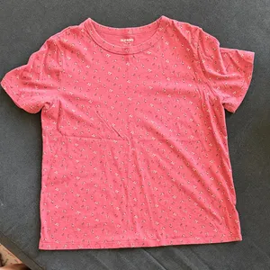 Old Navy Rose Pink Tiny Floral Short Sleeve Tee thumbnail 1