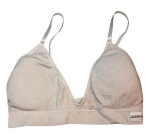 Danskin Intimates Seamless Bra Padded Cream Large thumbnail 1