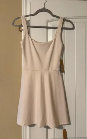Reformation Cream Athletic Dress thumbnail 1