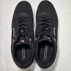 NWOT Tommy Hilfiger Mbero Men’s 9.5 Black Mesh Low Top Sneakers thumbnail 3