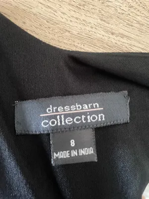 Dressbarn Vintage 90s Y2K Asymmetrical Beaded Ruffle Slip Midi Dress Size US 8 thumbnail 3