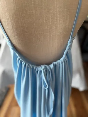 Women's Blue Open Back Dress Size Small #260357 thumbnail 5