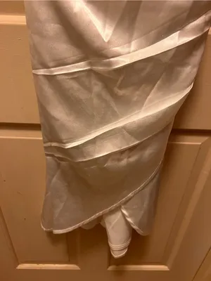 Lulu's Ivory Satin Cowl Midi Dress thumbnail 5