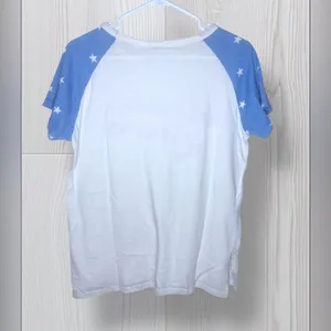 JUNK FOOD Women’s Casual Short Sleeve American Lover Graphic Tee thumbnail 4