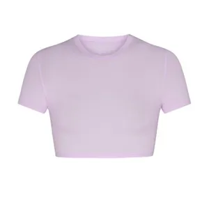 SKIMS Fits Everybody‎ Cropped Fitted Tee Sugar Plum XS thumbnail 2